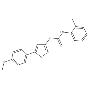 2-(5-(4-methoxyphenyl)isoxazol-3-yl)-N-(o-tolyl)acetamide结构式