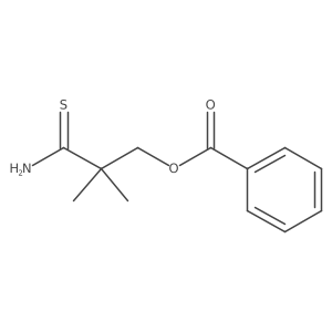 3-(Benzoyloxy)-2,2-dimethylpropanethioamide Structure