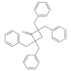 2,2,4,4-Tetrakis(phenylmethyl)cyclobutanone Structure