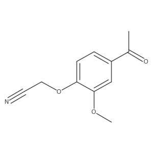 2-(4-Acetyl-2-methoxyphenoxy)acetonitrile结构式