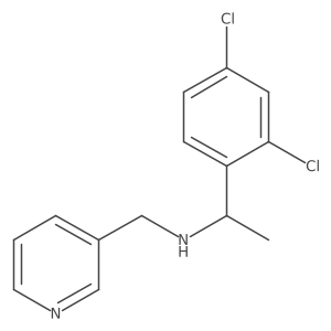 1-(2,4-Dichlorophenyl)-N-(pyridin-3-ylmethyl)ethan-1-amine Structure