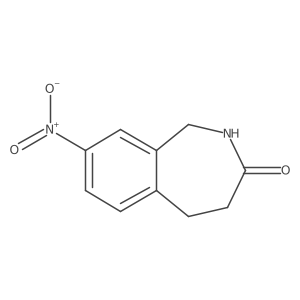 8-Nitro-1,2,4,5-tetrahydro-benzo[c]azepin-3-one Structure