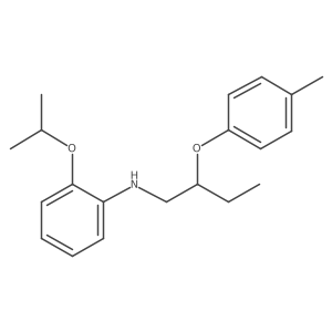 2-Isopropoxy-N-[2-(4-methylphenoxy)butyl]aniline Structure
