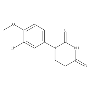 1-(3-Chloro-4-methoxy-phenyl)hexahydropyrimidine-2,4-dione结构式