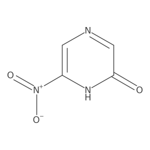 6-Nitro-2(1H)-pyrazinone结构式