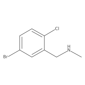 [(5-Bromo-2-chlorophenyl)methyl](methyl)amine结构式