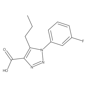 1-(3-Fluorophenyl)-5-propyl-1H-1,2,3-triazole-4-carboxylic acid结构式