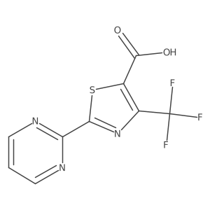 2-Pyrimidin-2-yl-4-trifluoromethyl-thiazole-5-carboxylic acid Structure