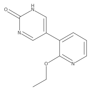 5-(2-Ethoxy-3-pyridinyl)-2(1H)-pyrimidinone结构式