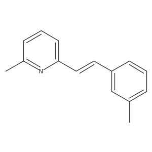 2-Methyl-6-[2-(3-methylphenyl)ethenyl]pyridine结构式