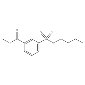 CCCCNS(=O)(=O)c1cccc(C(=O)OC)c1结构式