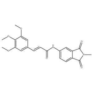 (E)-N-(2-methyl-1,3-dioxoisoindolin-5-yl)-3-(3,4,5-trimethoxyphenyl)acrylamide结构式