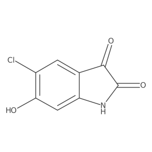 5-chloro-6-hydroxy-2,3-dihydro-1H-indole-2,3-dione结构式