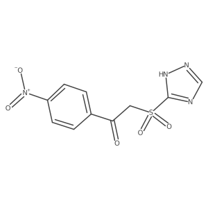 1-(4-Nitrophenyl)-2-(1H-1,2,4-triazol-5-ylsulfonyl)ethanone Structure