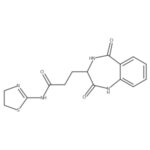 N-(4,5-dihydrothiazol-2-yl)-3-(2,5-dioxo-2,3,4,5-tetrahydro-1H-benzo[e][1,4]diazepin-3-yl)propanamide Structure