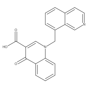 1,4-Dihydro-1-(8-isoquinolinylmethyl)-4-oxo-3-quinolinecarboxylic acid Structure