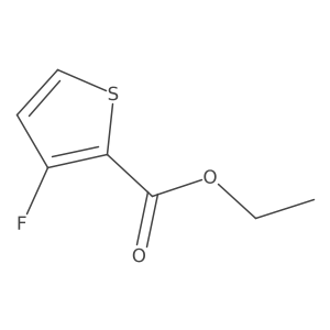 Ethyl 3-fluorothiophene-2-carboxylate结构式