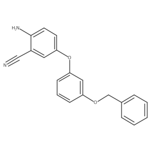 2-Amino-5-(3-phenylmethoxyphenoxy)benzonitrile结构式