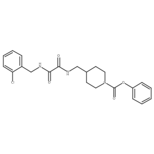 Phenyl 4-((2-((2-chlorobenzyl)amino)-2-oxoacetamido)methyl)piperidine-1-carboxylate Structure