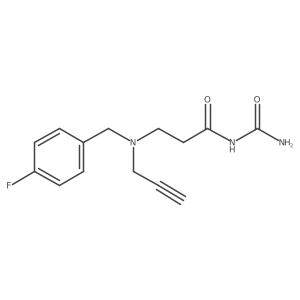 (3-{[(4-Fluorophenyl)methyl](prop-2-yn-1-yl)amino}propanoyl)urea结构式