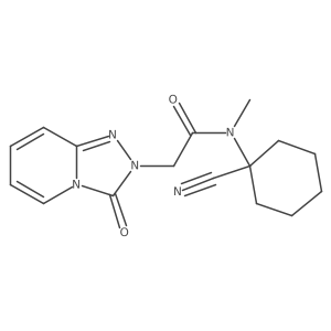 N-(1-cyanocyclohexyl)-N-methyl-2-{3-oxo-2H,3H-[1,2,4]triazolo[4,3-a]pyridin-2-yl}acetamide Structure