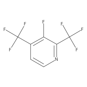 2,4-Bis(trifluoromethyl)-3-fluoropyridine Structure