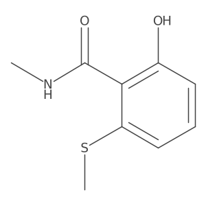 2-Hydroxy-N-methyl-6-(methylthio)benzamide结构式