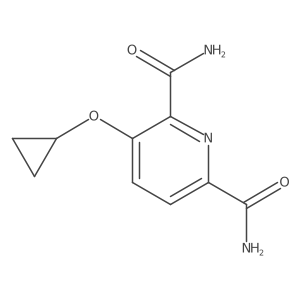 3-Cyclopropoxypyridine-2,6-dicarboxamide结构式