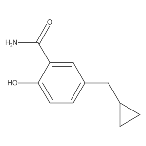 5-(Cyclopropylmethyl)-2-hydroxybenzamide结构式