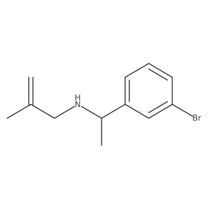 [1-(3-Bromophenyl)ethyl](2-methylprop-2-en-1-yl)amine Structure