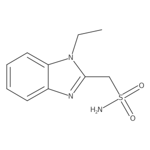 (1-ethyl-1H-1,3-benzodiazol-2-yl)methanesulfonamide结构式