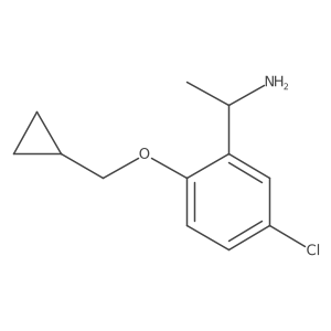 1-(5-Chloro-2-cyclopropylmethoxy-phenyl)-ethylamine Structure