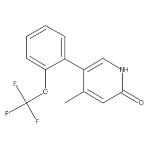 2-Hydroxy-4-methyl-5-(2-(trifluoromethoxy)phenyl)pyridine Structure
