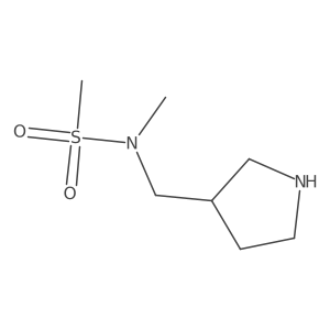 Methanesulfonamide, N-methyl-N-[(3R)-3-pyrrolidinylmethyl]- Structure