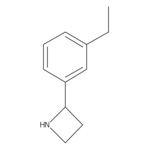 2-(3-Ethylphenyl)azetidine Structure