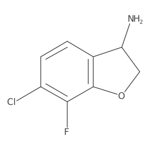 6-Chloro-7-fluoro-2,3-dihydrobenzo[B]furan-3-ylamine Structure