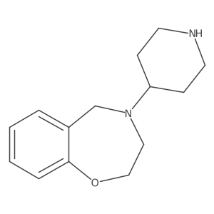 4-(Piperidin-4-yl)-2,3,4,5-tetrahydro-1,4-benzoxazepine结构式
