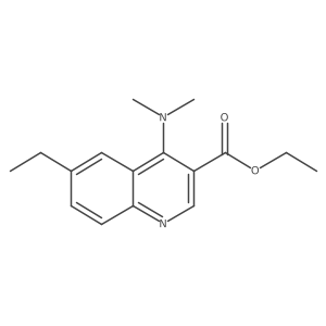 Ethyl 4-(dimethylamino)-6-ethylquinoline-3-carboxylate Structure