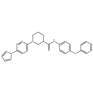 1-(6-(1H-pyrazol-1-yl)pyridazin-3-yl)-N-(4-phenoxyphenyl)piperidine-3-carboxamide Structure