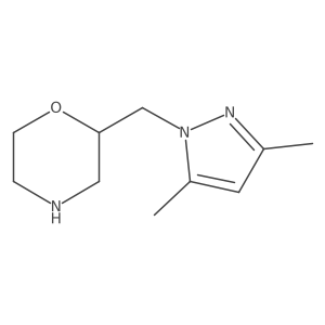 2-[(3,5-dimethyl-1H-pyrazol-1-yl)methyl]morpholine Structure