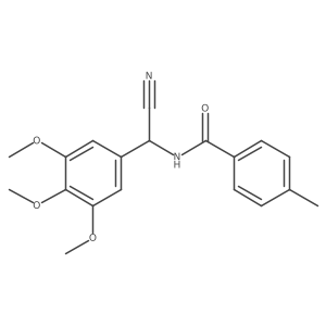 N-[cyano(3,4,5-trimethoxyphenyl)methyl]-4-methylbenzamide Structure