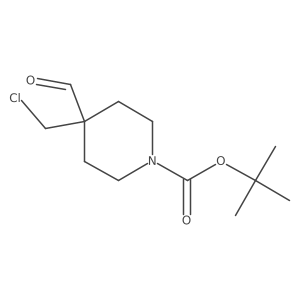 Tert-butyl 4-(chloromethyl)-4-formylpiperidine-1-carboxylate Structure