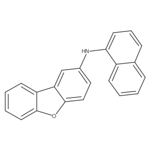 N-(2-dibenzofuranyl)-1-naphthalenamine Structure