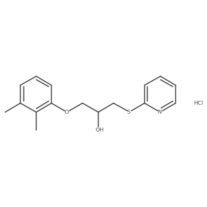 1-(2,3-Dimethylphenoxy)-3-(pyridin-2-ylthio)propan-2-ol hydrochloride Structure