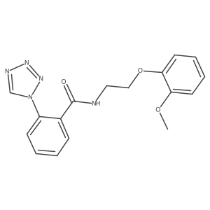 N-[2-(2-methoxyphenoxy)ethyl]-2-(1H-1,2,3,4-tetraazol-1-yl)benzamide Structure