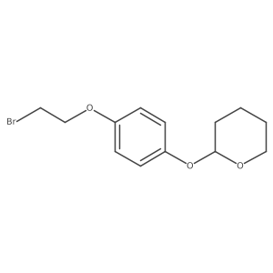 2-(4-(2-bromoethoxy)phenoxy)tetrahydro-2H-pyran Structure