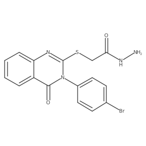2-{[3-(4-Bromophenyl)-4-oxo-3,4-dihydroquinazolin-2-yl]sulfanyl}acetohydrazide Structure