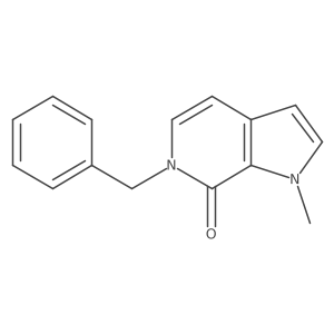 6-benzyl-1-methyl-1H,6H,7H-pyrrolo[2,3-c]pyridin-7-one Structure
