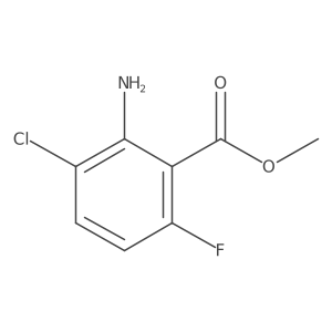 Methyl 2-amino-3-chloro-6-fluorobenzoate Structure