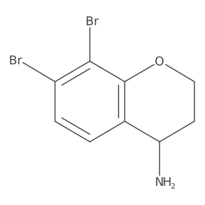 (S)-7,8-Dibromochroman-4-amine结构式